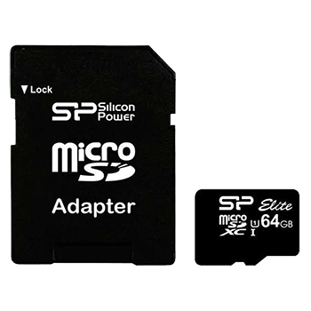 کارت حافظه microSDXC سیلیکون پاور Color Elite کلاس 10  سرعت 85MBps همراه با آداپتور SD ظرفیت 64GB